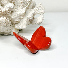 Load image into Gallery viewer, RED JASPER BUTTERFLY CARVING
