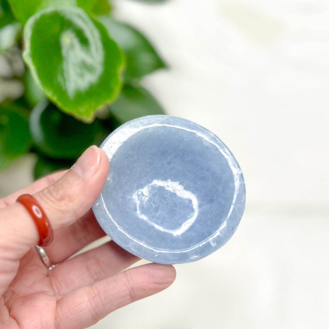 BLUE CALCITE BOWL