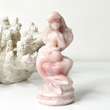 Load image into Gallery viewer, PINK OPAL LITTLE MERMAID CARVING
