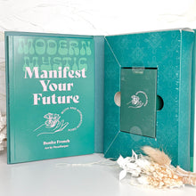 Load image into Gallery viewer, Modern Mystic Manifest Your Future book and affirmation card deck open gift set by Benita French
