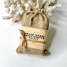 Load image into Gallery viewer, HEMP SEED BENTONITE CLAY SOAP BAR
