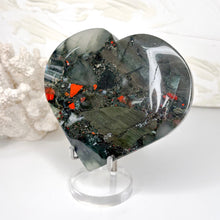 Load image into Gallery viewer, BLOODSTONE LARGE HEART

