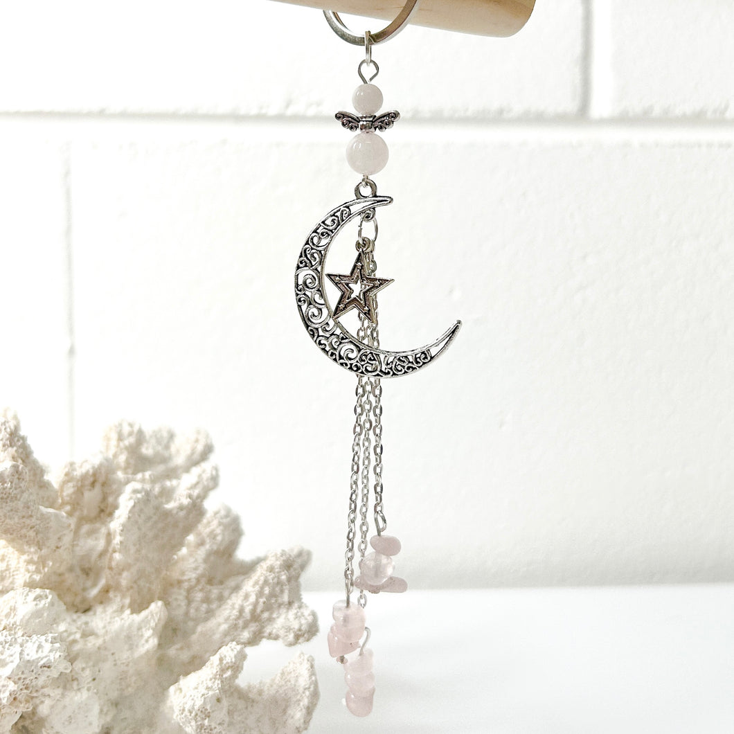 CRYSTAL MOON CHARM