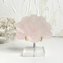 Load image into Gallery viewer, ROSE QUARTZ CLAM SHELL DISH
