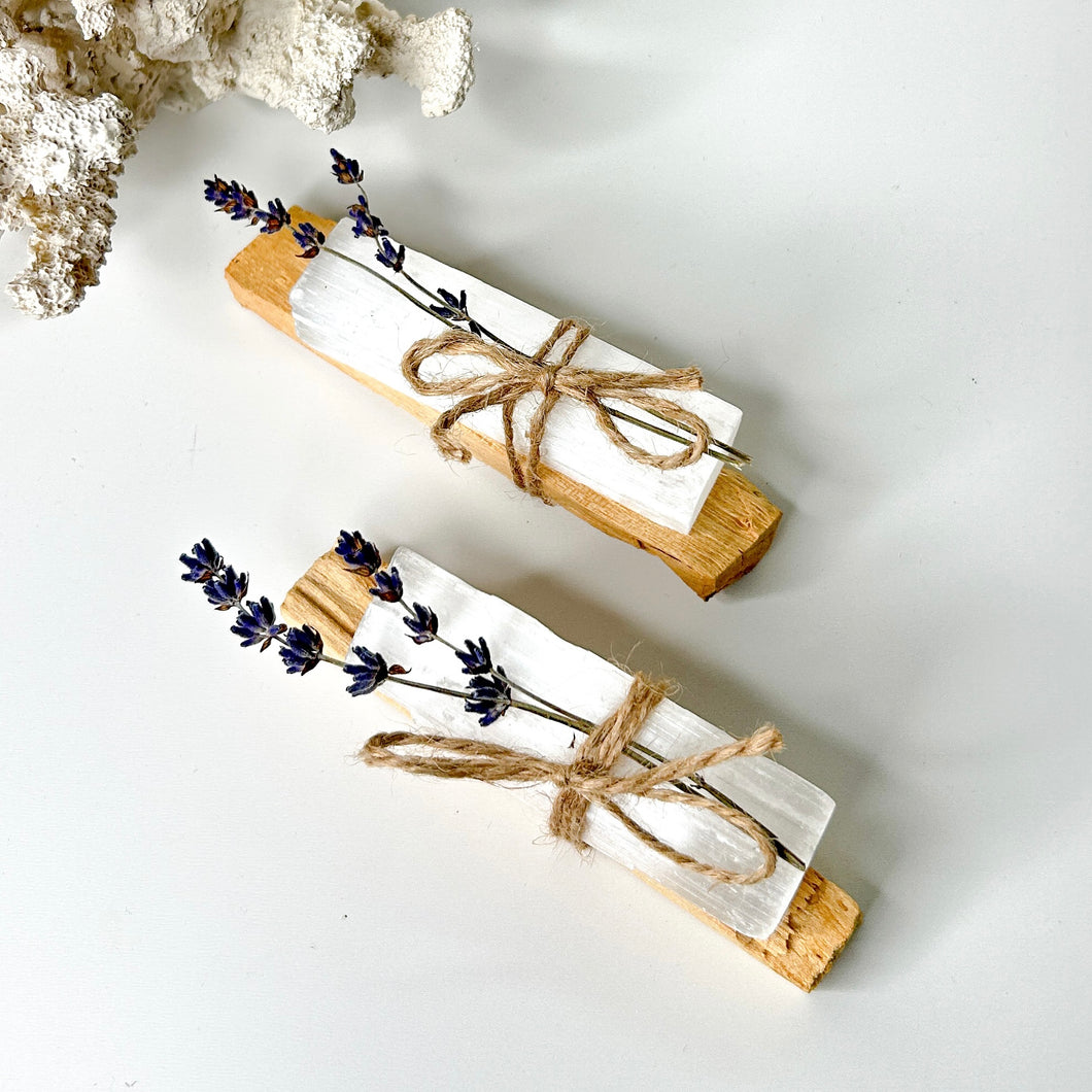 PALO SANTO & SELENITE CLEANSING KIT