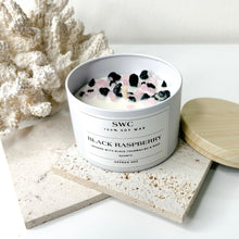 Load image into Gallery viewer, BLACK RASPBERRY CRYSTAL CANDLE
