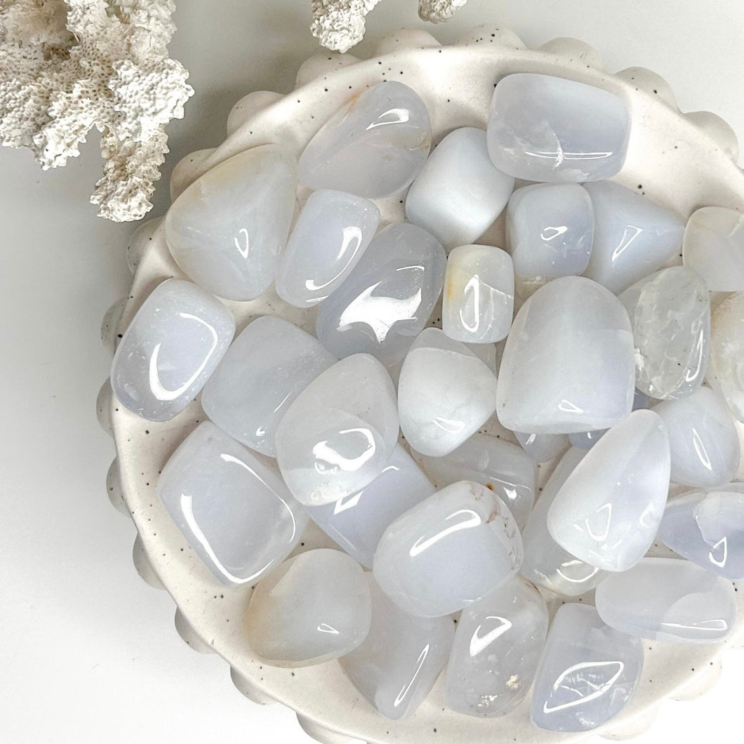 BLUE CHALCEDONY TUMBLE