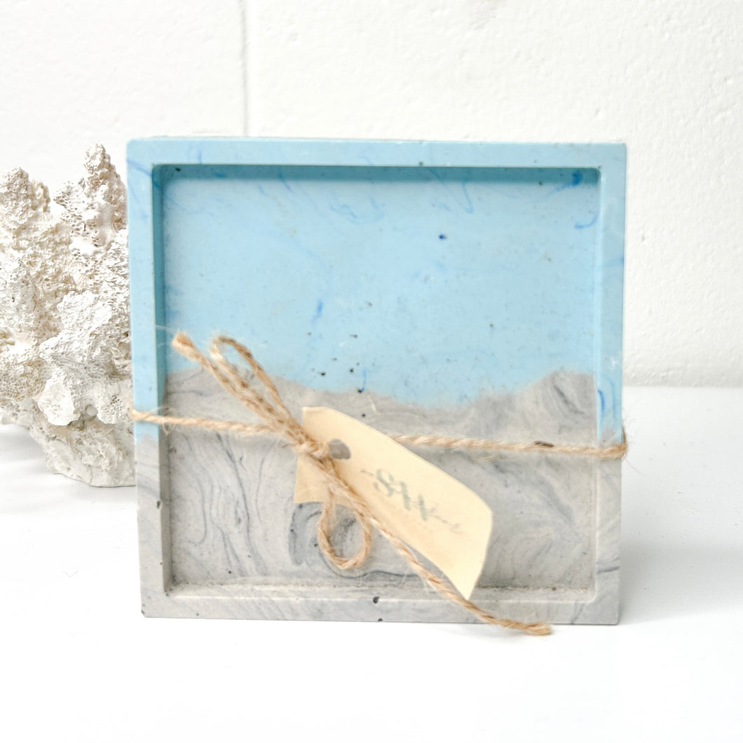 SQUARE TRINKET TRAY (TWO TONE)