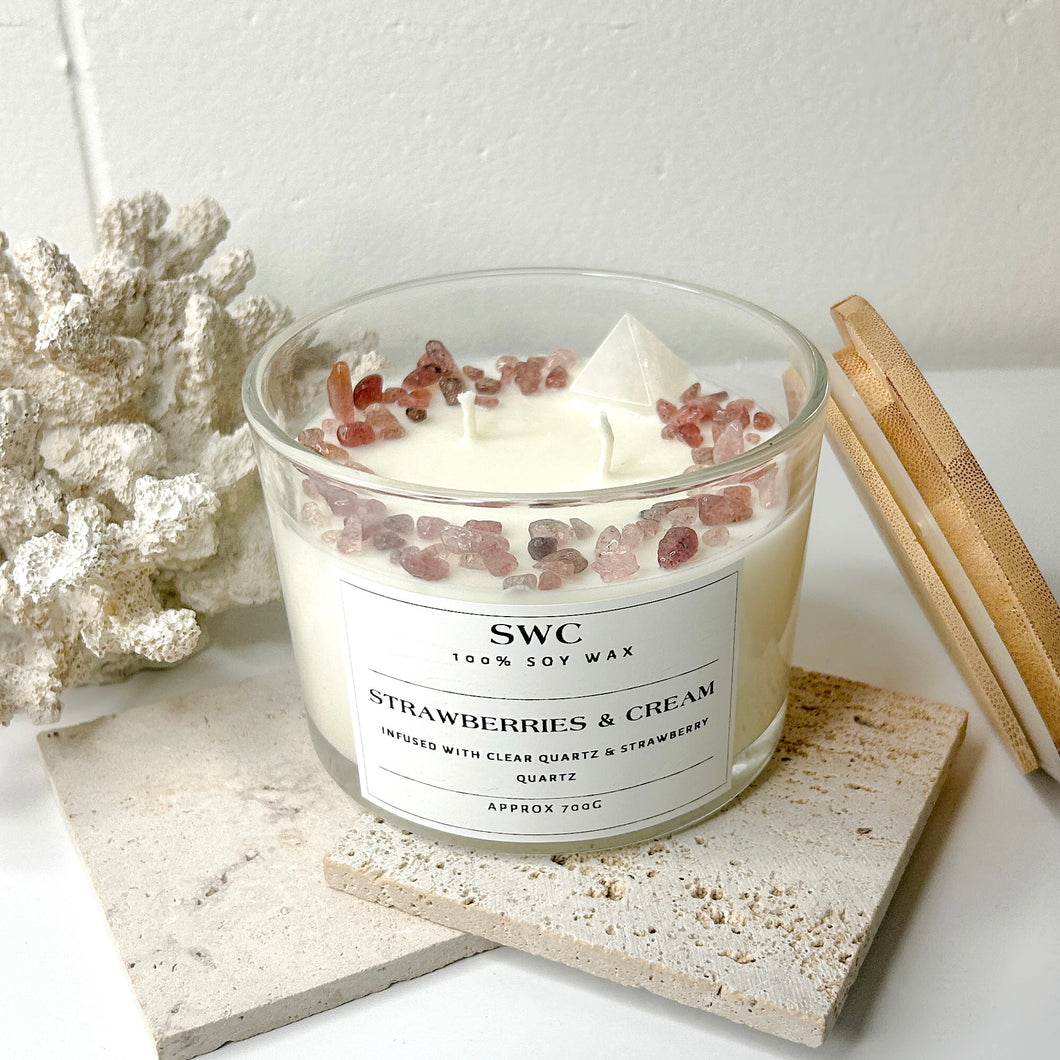 STRAWBERRIES AND CREAM CANDLE