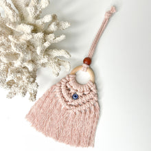 Load image into Gallery viewer, EVIL EYE MACRAME AMULET
