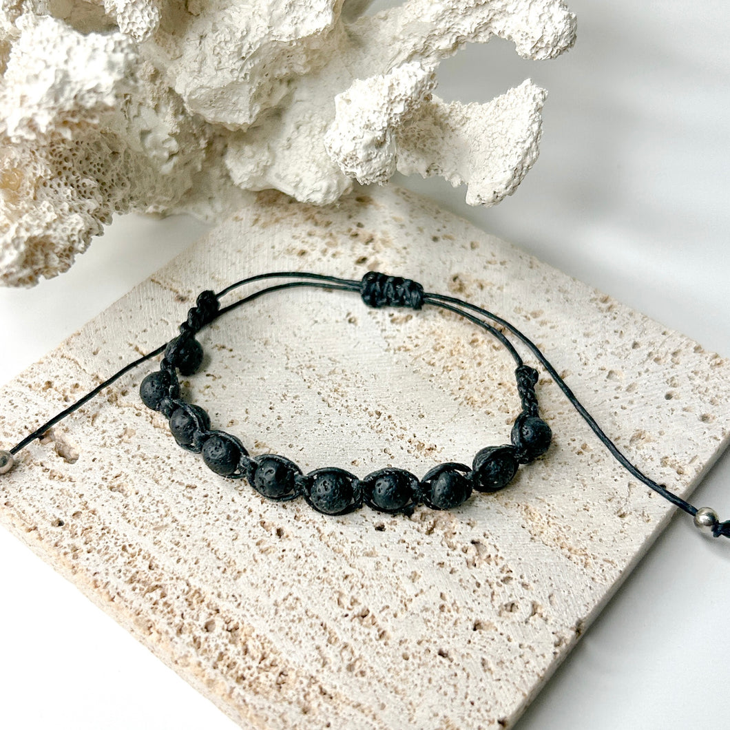 LAVA STONE MACRAME BRACELET
