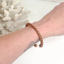 Load image into Gallery viewer, Entwine twisted copper cuff bracelet – Soul Warrior Collective

