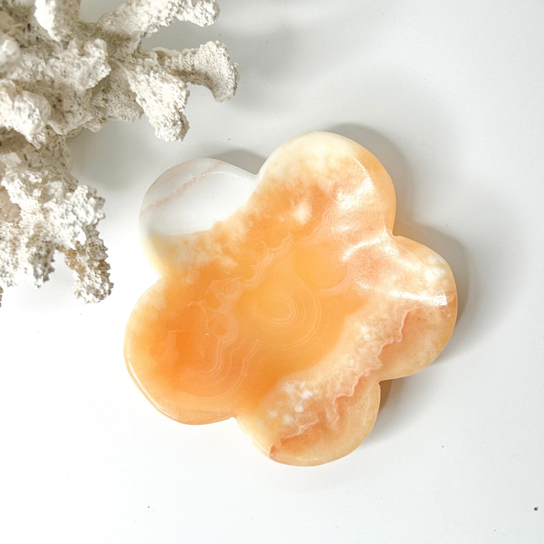 ORANGE CALCITE BOWL