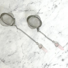 Load image into Gallery viewer, ROSE QUARTZ CRYSTAL TEA INFUSER
