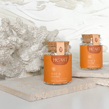 Load image into Gallery viewer, Mini Heart Therapeutics herbal tea bottles in assorted wellness blends
