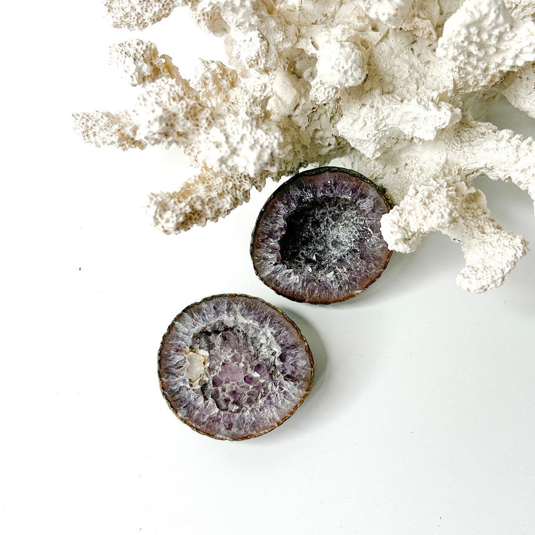 AGATE MINI GEODE PAIR