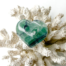 Load image into Gallery viewer, FLUORITE FEATHER HEART
