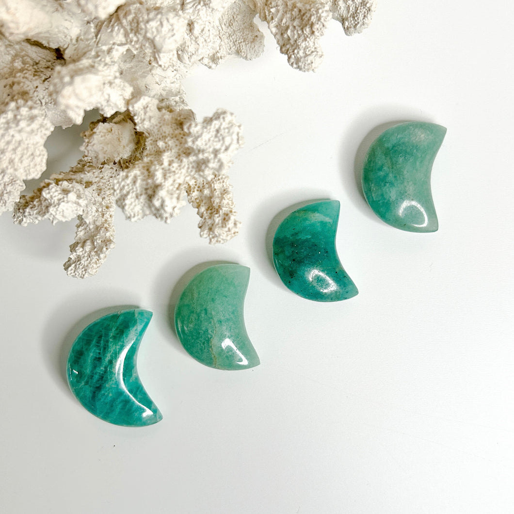 AMAZONITE MINI MOON CARVING