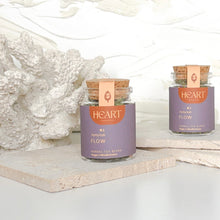 Load image into Gallery viewer, Mini Heart Therapeutics herbal tea bottles in assorted wellness blends
