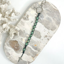 Load image into Gallery viewer, POCKET ROSARY - CRYSTAL PRAYER &amp; PROTECTION KEYRING
