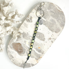 Load image into Gallery viewer, POCKET ROSARY - CRYSTAL PRAYER &amp; PROTECTION KEYRING
