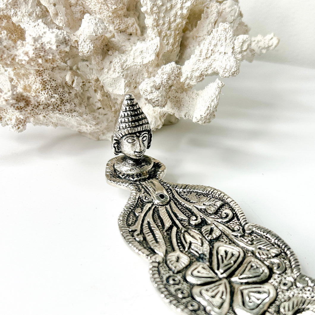 ALUMINIUM LEAF INCENSE HOLDER