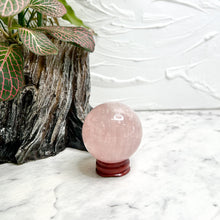 Load image into Gallery viewer, ROSE QUARTZ SPHERE
