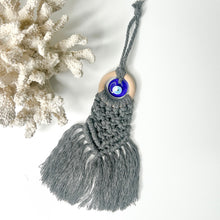 Load image into Gallery viewer, EVIL EYE MACRAME AMULET
