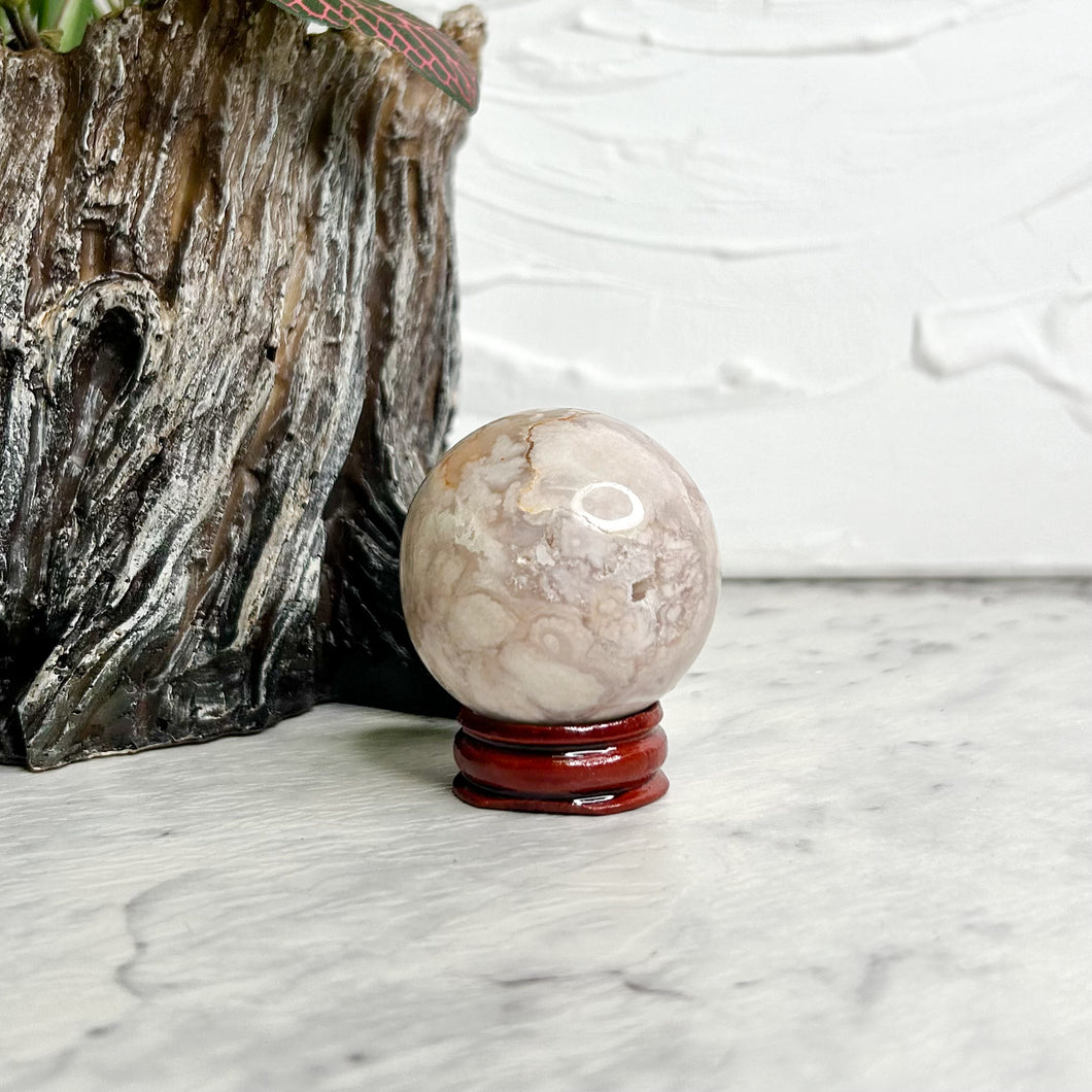 FLOWER AGATE SPHERE