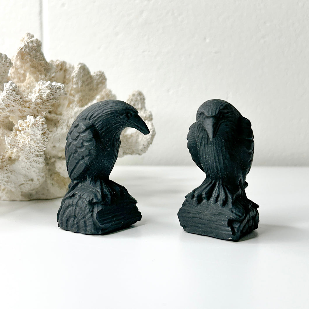 BLACK OBSIDIAN RAVEN