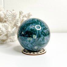 Load image into Gallery viewer, MOSS AGATE SPHERE
