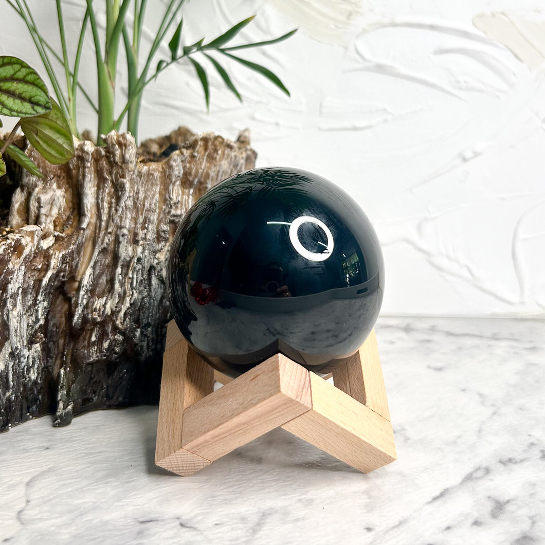 BLACK OBSIDIAN SPHERE
