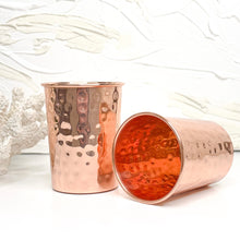 Load image into Gallery viewer, HAMMERED COPPER CUP SET OF 2
