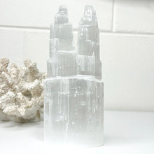 Load image into Gallery viewer, SELENITE TWIN TOWER
