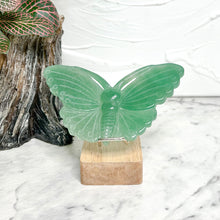 Load image into Gallery viewer, GREEN AVENTURINE BUTTERFLY CARVING
