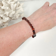 Load image into Gallery viewer, RED TIGERS EYE BRACELET
