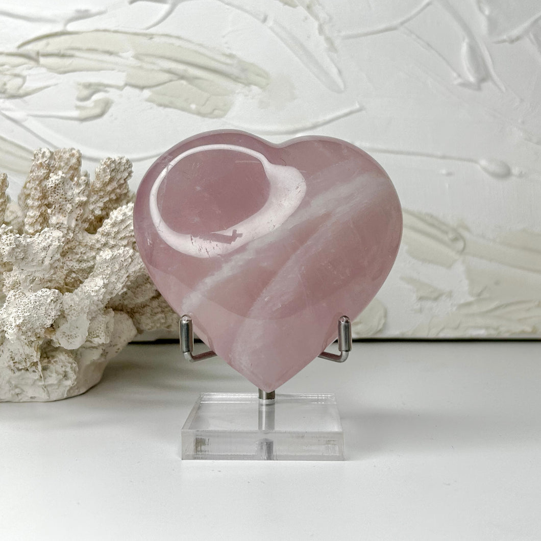 ROSE QUARTZ HEART
