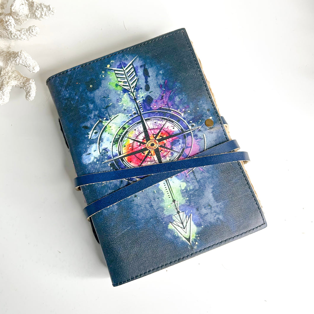 COMPASS LEATHER PRINTED JOURNAL