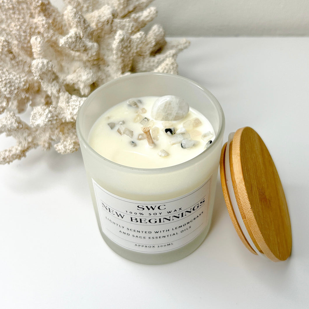 LEMONGRASS FROSTED CANDLE