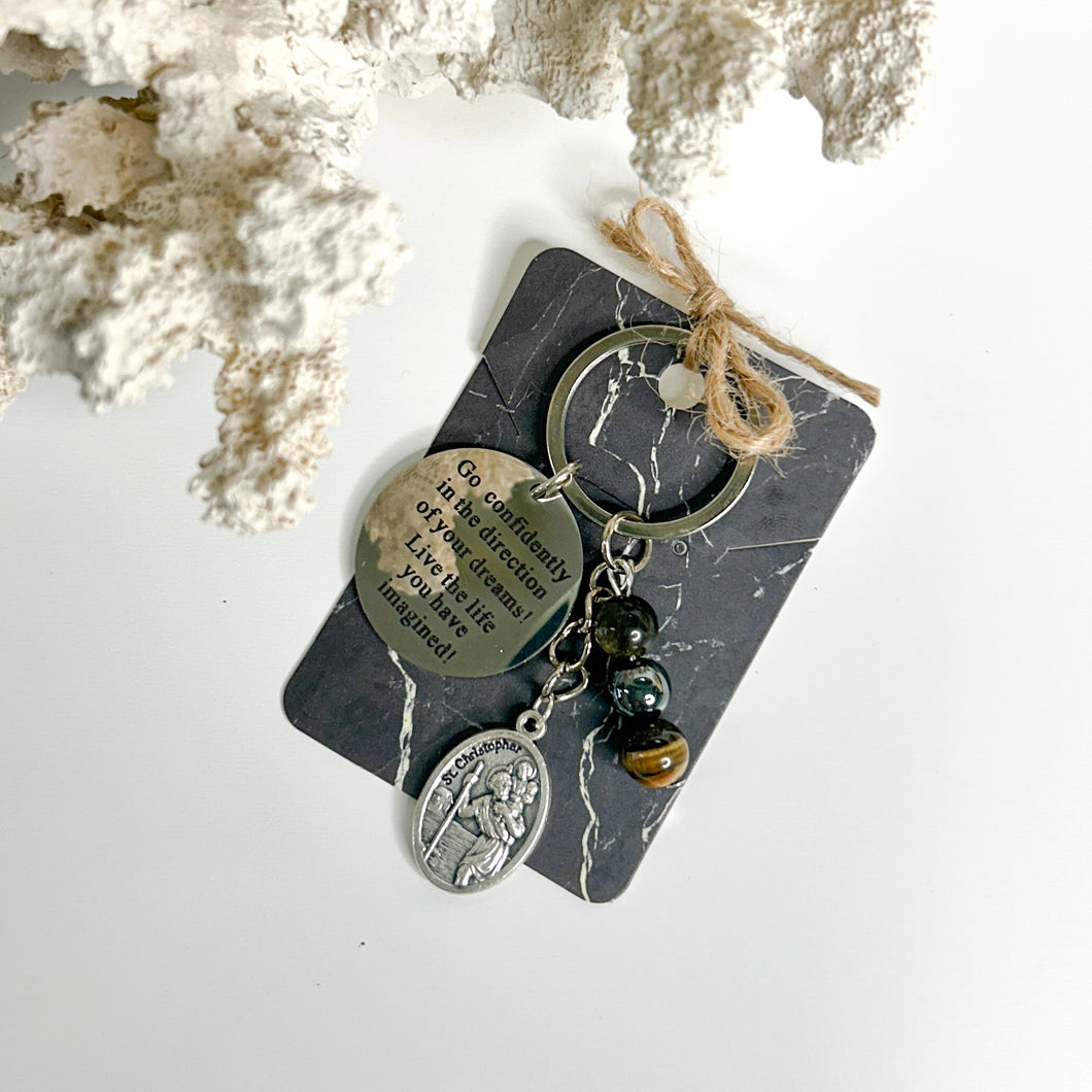 COMPLETE PROTECTION W/ST CHRISTOPHER KEY RING