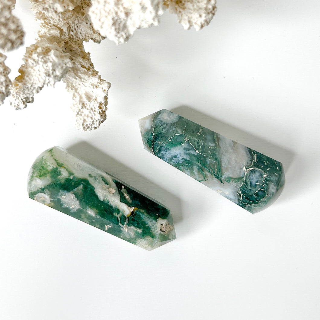MOSS AGATE MASSAGE WAND