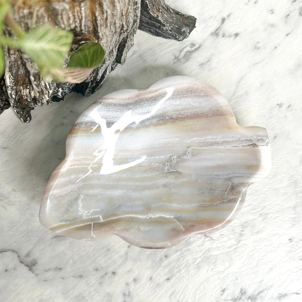 OCEAN JASPER LEAF BOWL