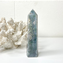 Load image into Gallery viewer, MOSS AGATE POINT
