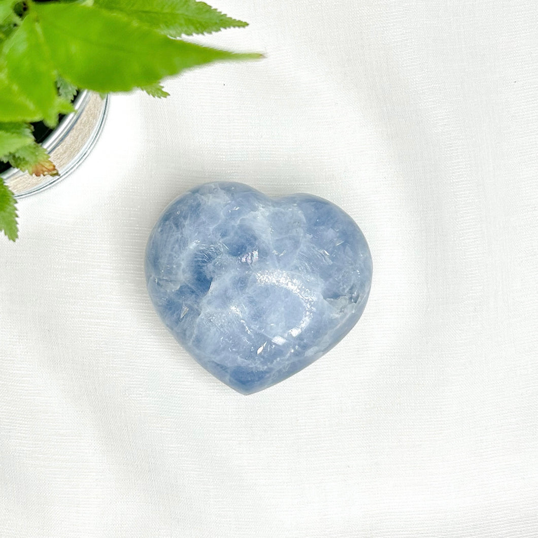 BLUE CALCITE HEART