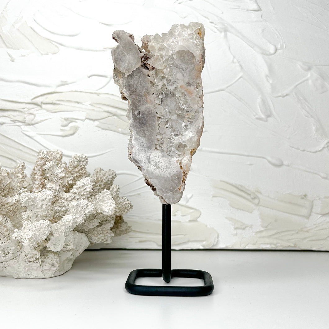 PINK AMETHYST ON STAND