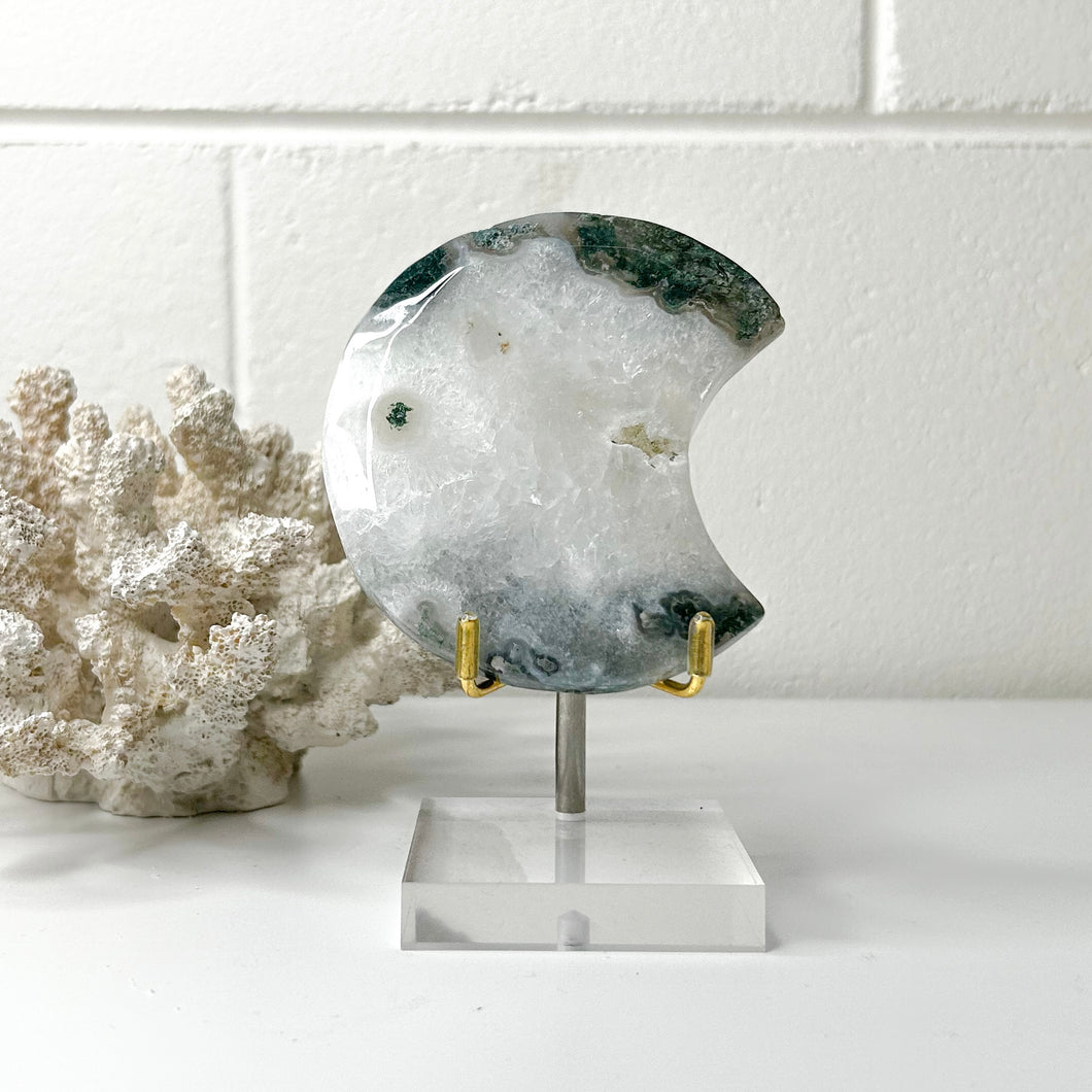 MOSS AGATE MOON