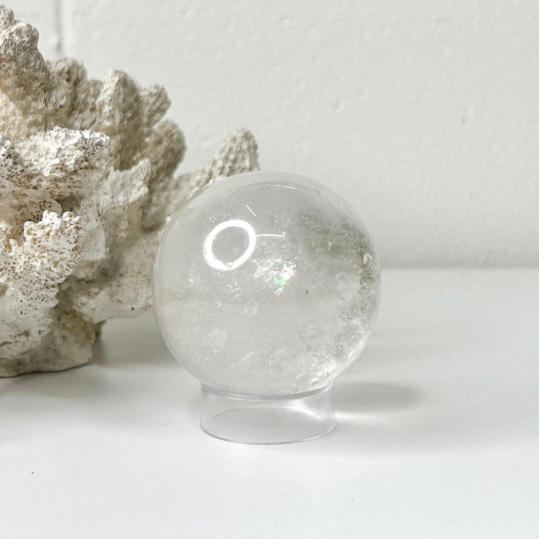 CLEAR QUARTZ SPHERE