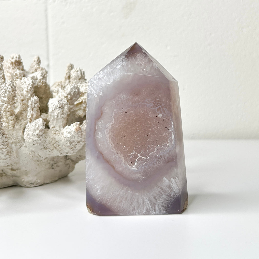 AGATE GEODE POINT