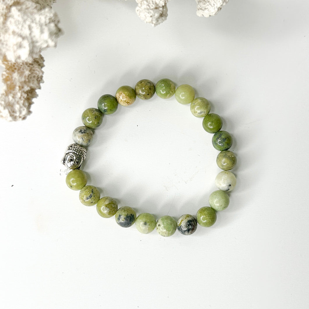 CHRYSOPRASE BUDDHA BRACELET