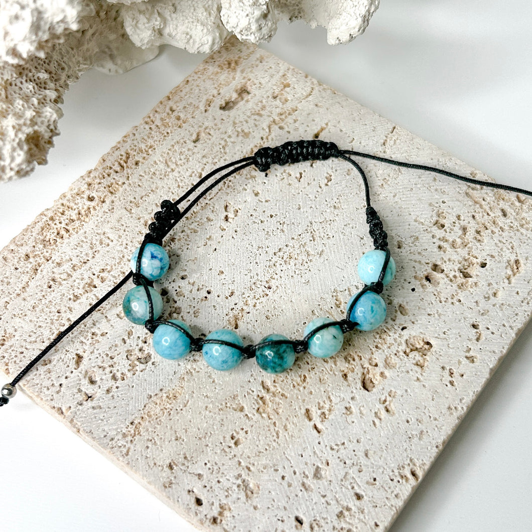 HEMIMORPHITE MACRAME BRACELET